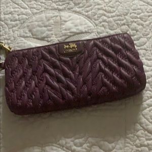 Coach wallet with wrist strap